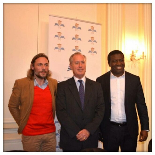 Bertrand Besancenot ( ambassadeur et envoyé spécial d'Emmanuel Macron au Moyen-Orient) Thierry Paul Valette ( porte-parole du Club Géopolitique ) Ibrahime Sorel Keita ( Vice-Président du Club Géopolitique ) © Thierry Paul Valette Bertrand Besancenot ( ambassadeur et envoyé spécial d'Emmanuel Macron au Moyen-Orient) Thierry Paul Valette ( porte-parole du Club Géopolitique ) Ibrahime Sorel Keita ( Vice-Président du Club Géopolitique ) © Thierry Paul Valette