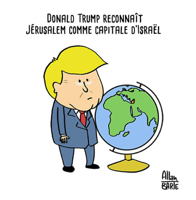 Trump reconnait Jerusalem comme capitale d'Israël Trump reconnait Jerusalem comme capitale d'Israël