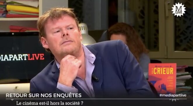 Frédéric Bonnaud, directeur général de la Cinémathèque française, sur le plateau de Mediapart le 8 novembre 2017. © Mediapart Frédéric Bonnaud, directeur général de la Cinémathèque française, sur le plateau de Mediapart le 8 novembre 2017. © Mediapart