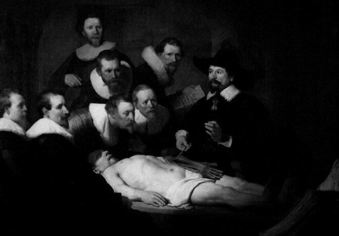  © Rembrandt, La leçon d'anatomie du Docteur Tulp (1632)