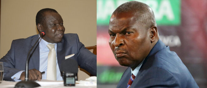 Président du parti UNDP, Michel Amine - Le Président de la Centrafrique F.A. Touadera Président du parti UNDP, Michel Amine - Le Président de la Centrafrique F.A. Touadera