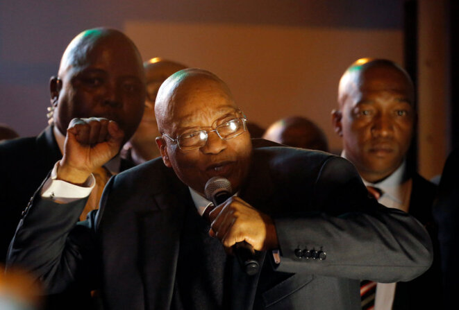 Jacob Zuma, toujours combatif, a passé l’essentiel de son mandat de président à essayer d’échapper à la justice. © Reuters Jacob Zuma, toujours combatif, a passé l’essentiel de son mandat de président à essayer d’échapper à la justice. © Reuters