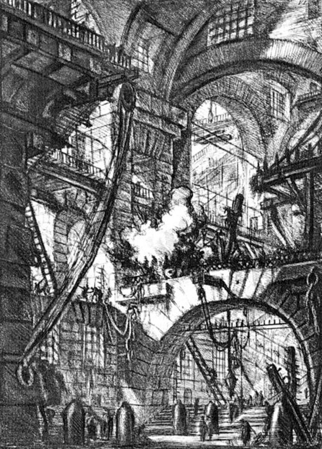 G. Piranèse, « Carcere (Prison) VI », gravure, 1761 G. Piranèse, « Carcere (Prison) VI », gravure, 1761
