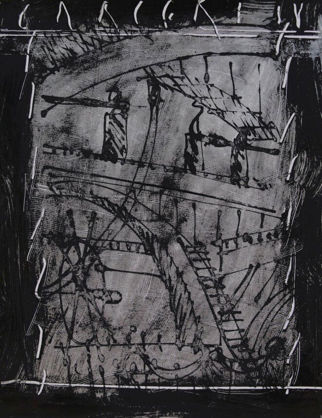 J-P. Rodrigo, « Carcere IV, 4 », peinture, 22/06/12 © J-P. Rodrigo J-P. Rodrigo, « Carcere IV, 4 », peinture, 22/06/12 © J-P. Rodrigo