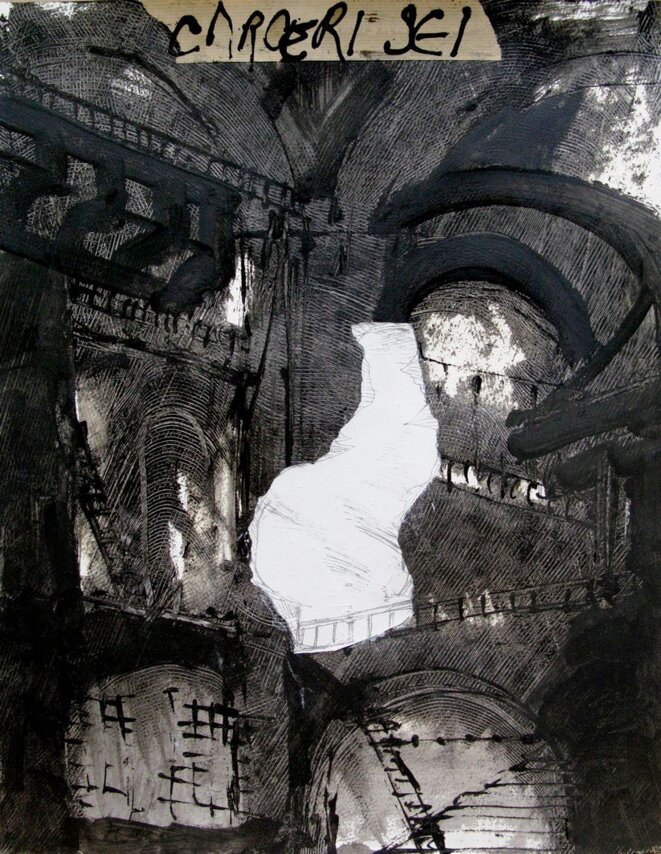 J-P. Rodrigo, « Carcere VI, 1 », peinture, 24/07/12 © J-P. Rodrigo J-P. Rodrigo, « Carcere VI, 1 », peinture, 24/07/12 © J-P. Rodrigo