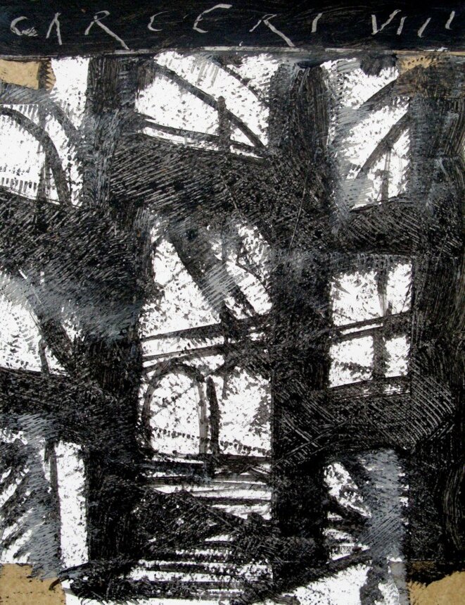 J-P. Rodrigo, « Carcere VIII, 4 », peinture, 16/04/12 © J-P. Rodrigo J-P. Rodrigo, « Carcere VIII, 4 », peinture, 16/04/12 © J-P. Rodrigo