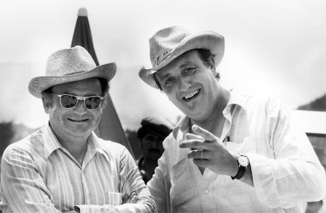 René Goscinny et Pierre Tchernia. Crédit : Fonds d’archives Institut René Goscinny © Droits réservés René Goscinny et Pierre Tchernia. Crédit : Fonds d’archives Institut René Goscinny © Droits réservés