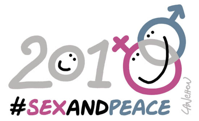voeux 2018, #sex and peace © Agnès Lanchon voeux 2018, #sex and peace © Agnès Lanchon