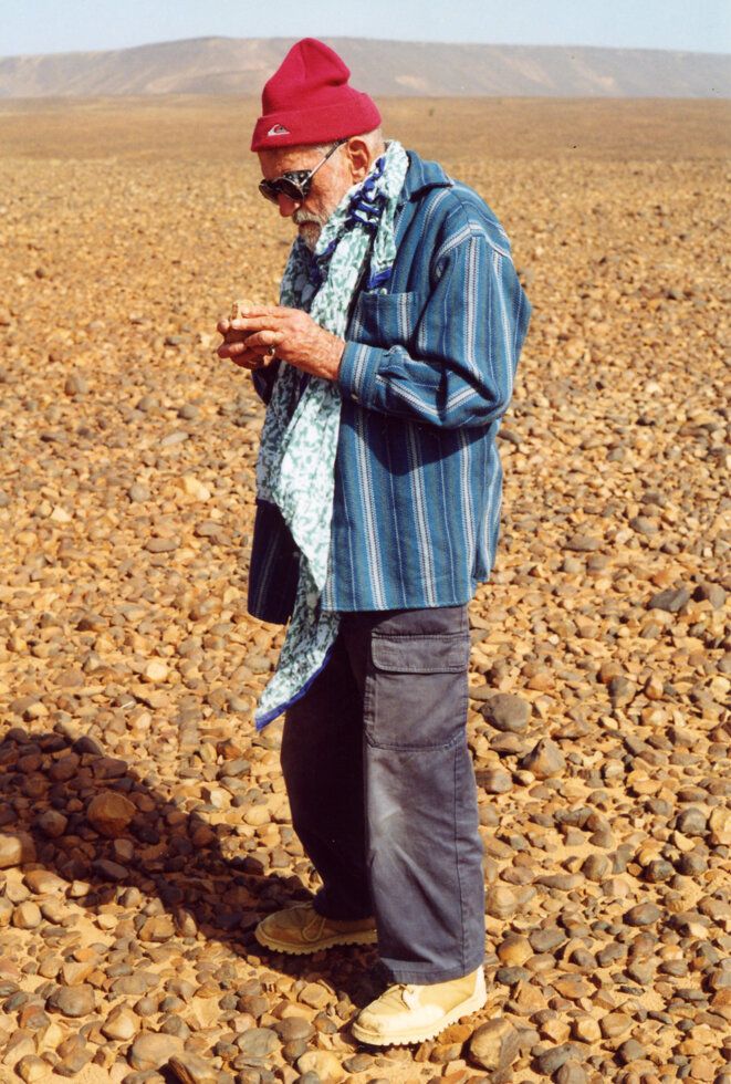 Théodore Monod en Mauritanie en 1998 © Bruno Lecoquierre Théodore Monod en Mauritanie en 1998 © Bruno Lecoquierre