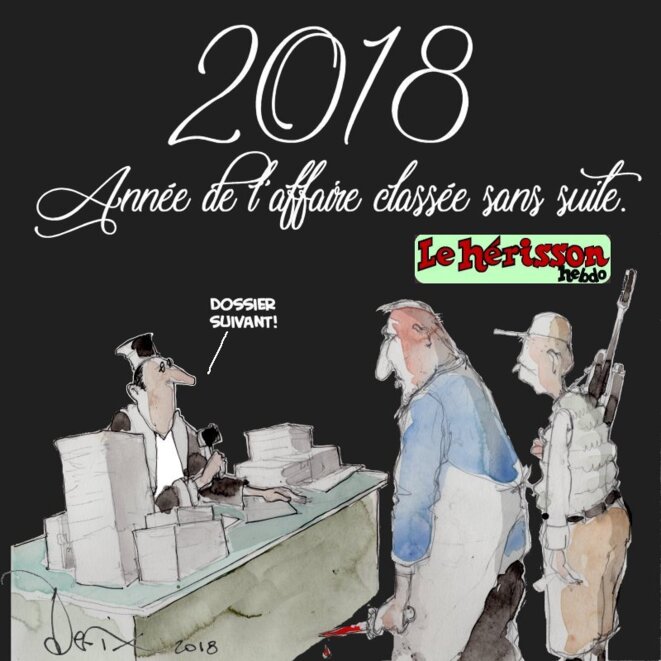 Les voeux 2018 du ministère de la justice.