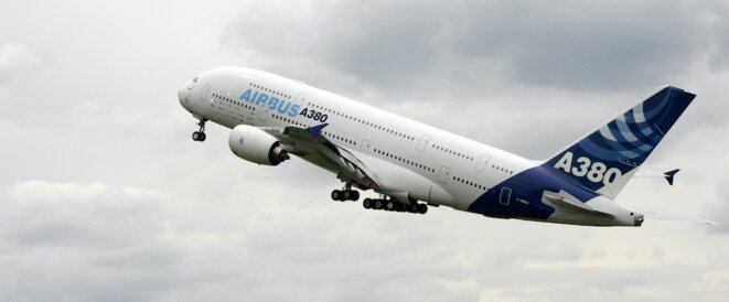 Airbus veut préserver son gros porteur A380, gros émetteur de CO2. © D.R. Airbus veut préserver son gros porteur A380, gros émetteur de CO2. © D.R.
