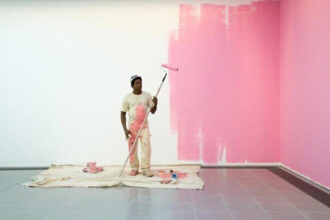Duane Hanson - House Painter I (1984-1988) at Serpentine Gallery, London (2015) © Luke Hayes Duane Hanson - House Painter I (1984-1988) at Serpentine Gallery, London (2015) © Luke Hayes