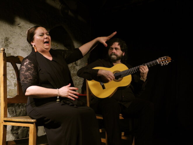 Mari Peña et Antonio Moya lors d'un concert à Flamenco en France le 24 mars 2017 © René Robert Mari Peña et Antonio Moya lors d'un concert à Flamenco en France le 24 mars 2017 © René Robert