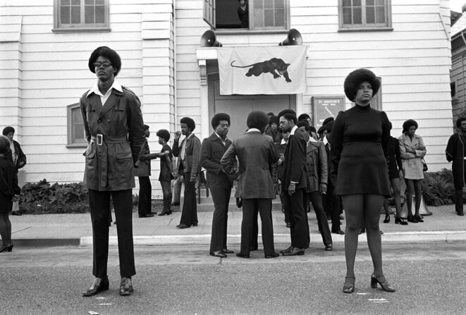 Stephen Shames, "Funérailles de George Jackson, 28 août 1971"Photographie © Stephen Shames Stephen Shames, "Funérailles de George Jackson, 28 août 1971"Photographie © Stephen Shames