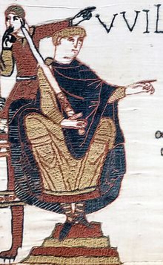 William the Conqueror, as depicted in the Bayeux Tapestry. William the Conqueror, as depicted in the Bayeux Tapestry.