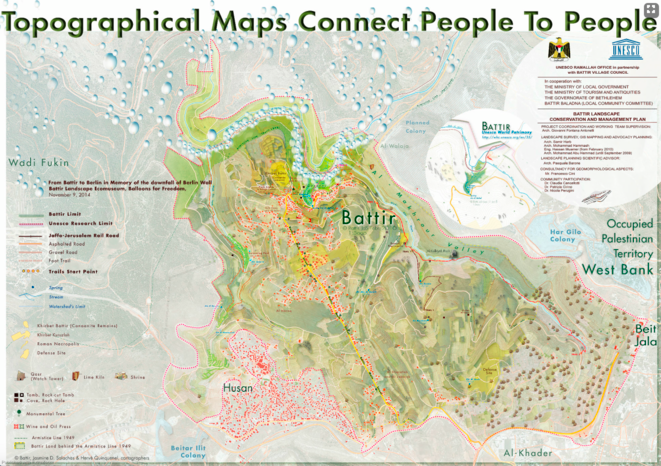 Battir and the celebrations of the 25th anniversary of the fall of the Berlin Wall.