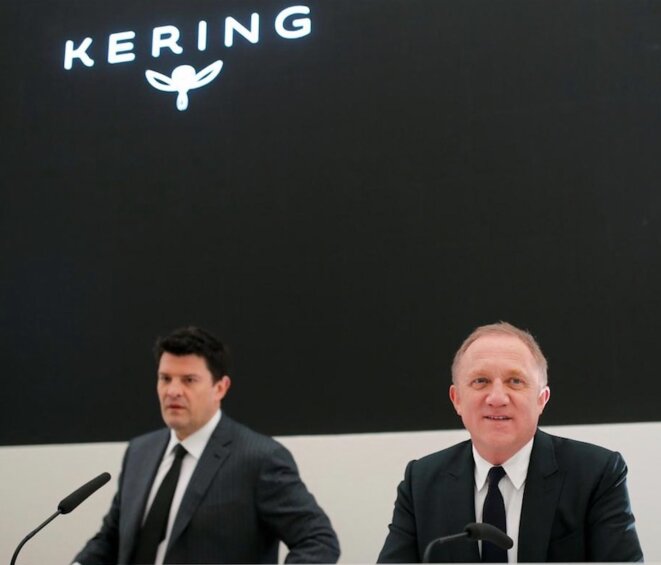 François-Henri Pinault, PDG de Kering, et son bras droit Jean-François Palus (à gauche), numéro 2 du groupe © Reuters François-Henri Pinault, PDG de Kering, et son bras droit Jean-François Palus (à gauche), numéro 2 du groupe © Reuters