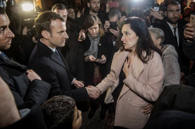 Emmanuel Macron et Stéphanie Colonna. © Reuters Emmanuel Macron et Stéphanie Colonna. © Reuters