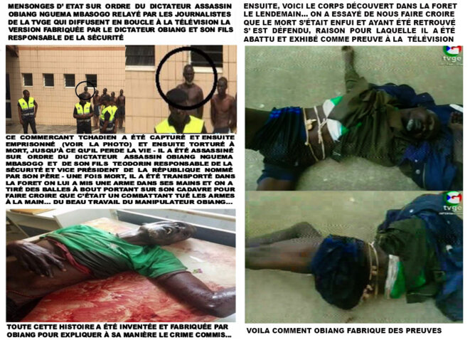 EXEMPLE DE MANIPULATION : VOICI COMMENT OBIANG NGUEMA MBASOGO FABRIQUE DES PREUVES EXEMPLE DE MANIPULATION : VOICI COMMENT OBIANG NGUEMA MBASOGO FABRIQUE DES PREUVES