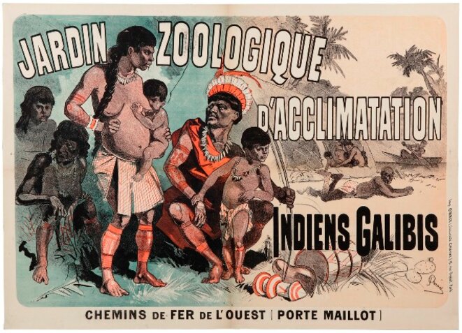 Affiche du Jardin zoologique faisant état d'une de ses « expositions » Affiche du Jardin zoologique faisant état d'une de ses « expositions »