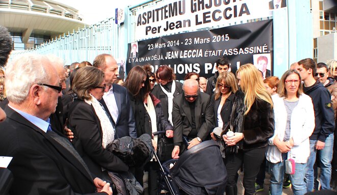 Mafifestation en mémoire de Jean LECCIA un an après son assassinat Mafifestation en mémoire de Jean LECCIA un an après son assassinat
