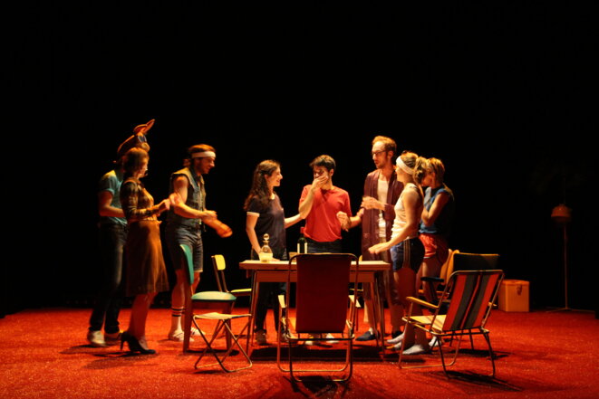 Scène du spectacle "Le mariage" © dr Scène du spectacle "Le mariage" © dr