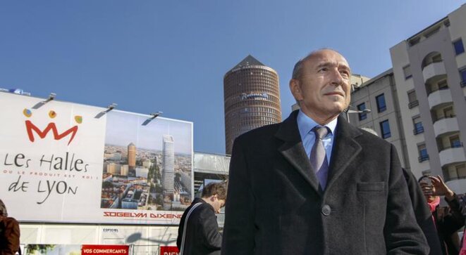 Gérard Collomb à Lyon lors de la campagne des élections municipales, en 2014. © Reuters Gérard Collomb à Lyon lors de la campagne des élections municipales, en 2014. © Reuters