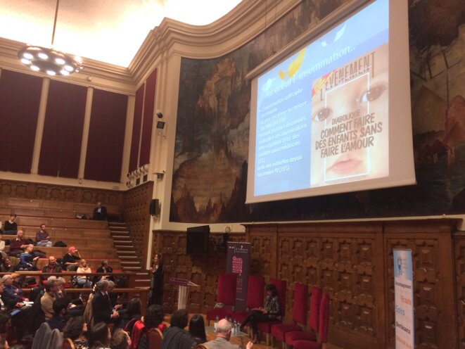 Débat sur la PMA à Nice, le 21 février 2018 © LF Débat sur la PMA à Nice, le 21 février 2018 © LF