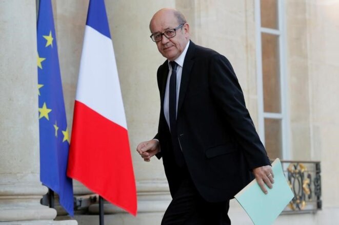 Foreign minister Jean-Yves Le Drian is one of the key figures in President Emmanuel Macron's government. © Reuters