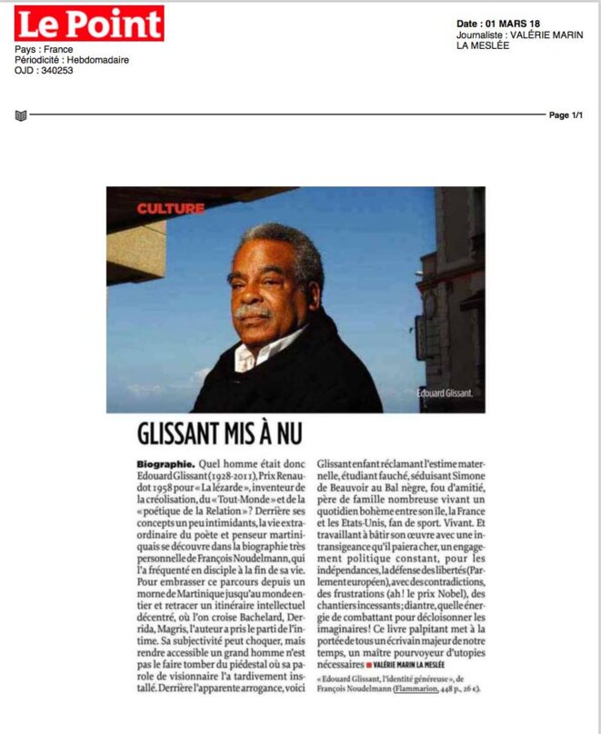 Le Point du 1er Mars 2018 Le Point du 1er Mars 2018