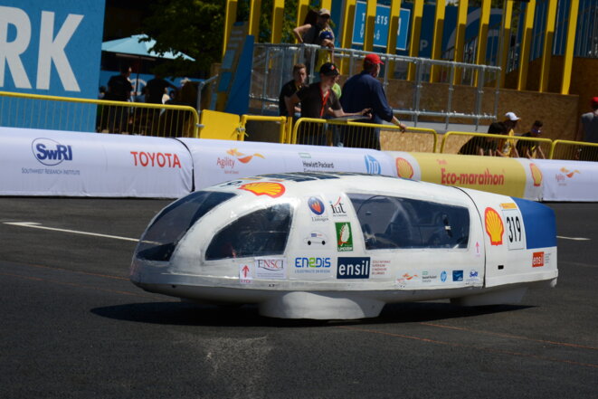 Prototype de voiture électrique de l'école d'ingénieurs de Limoges participant à l'édition 2017 du Shell Eco Marathon © ENSIL-ENSCI Prototype de voiture électrique de l'école d'ingénieurs de Limoges participant à l'édition 2017 du Shell Eco Marathon © ENSIL-ENSCI
