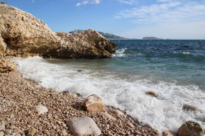 La plage Notre-Dame-de-la-Garde à Marseille. © Photo Flickr/Benoît Deniaud La plage Notre-Dame-de-la-Garde à Marseille. © Photo Flickr/Benoît Deniaud
