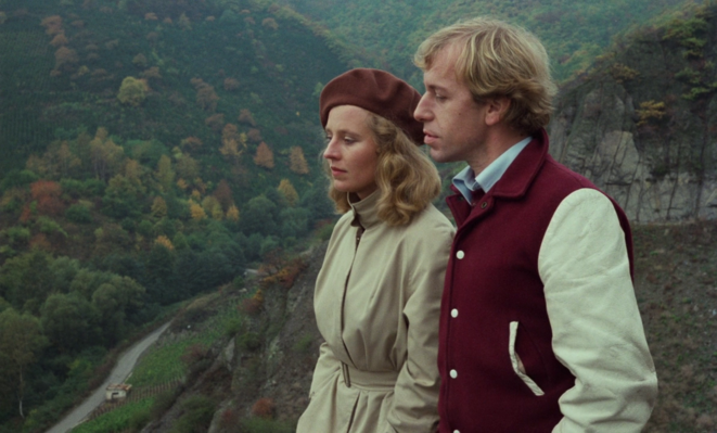 Rüdiger Vogler et Hannah Schygulla dans « Faux Mouvement » (1974). Rüdiger Vogler et Hannah Schygulla dans « Faux Mouvement » (1974).