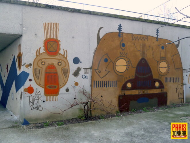 Peintures murales réalisées à l'ENC Bessières