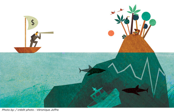 Illustration de l'asymétrie d'information : on ne peut considérer que ce qu'on est capable de voir © Véronique Joffre Illustration de l'asymétrie d'information : on ne peut considérer que ce qu'on est capable de voir © Véronique Joffre