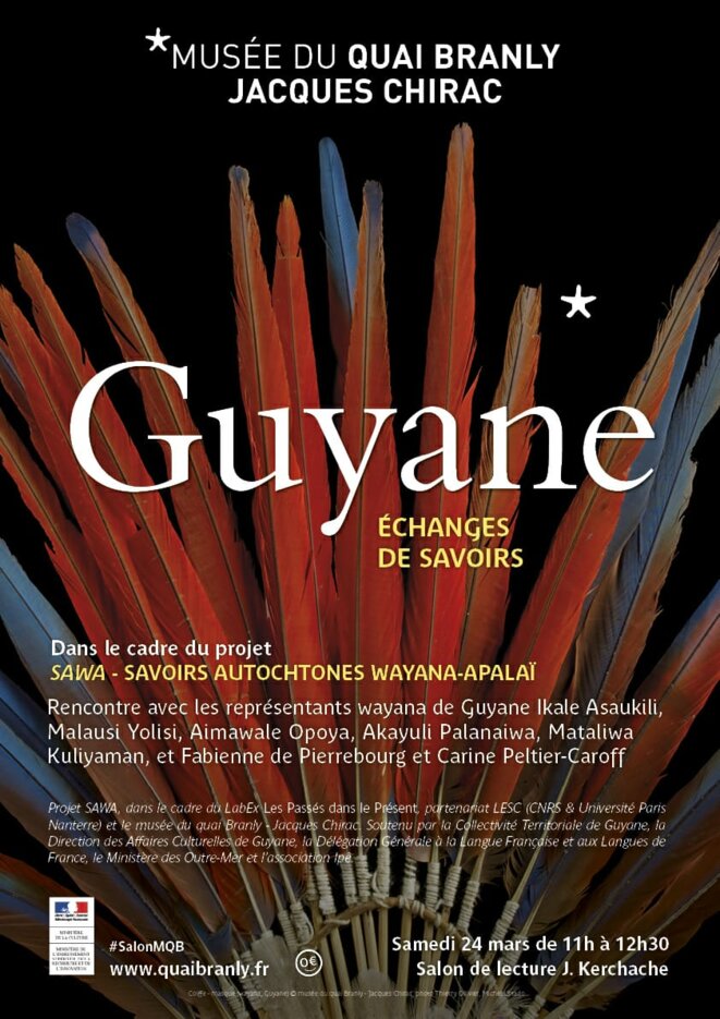 GUYANE. Échange de savoirs autochtones WAYANA - APALAÏ au musée du quai Branly.