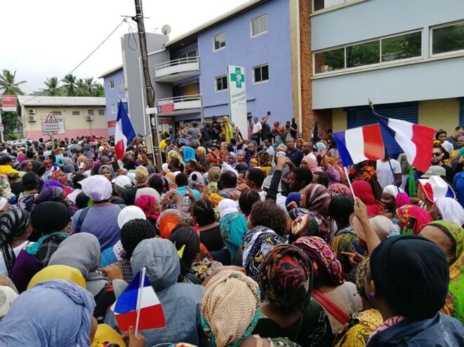 Manifestation à Mamoudzou le 7 mars 2018.Credits : AFP. Franceculture.fr Manifestation à Mamoudzou le 7 mars 2018.Credits : AFP. Franceculture.fr