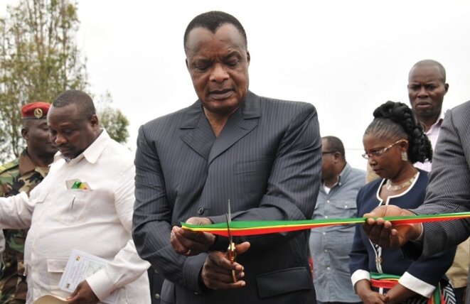 Inauguration en mai 2017 du barrage hydroélectrique de Liouesso par Sassou Nguesso Inauguration en mai 2017 du barrage hydroélectrique de Liouesso par Sassou Nguesso
