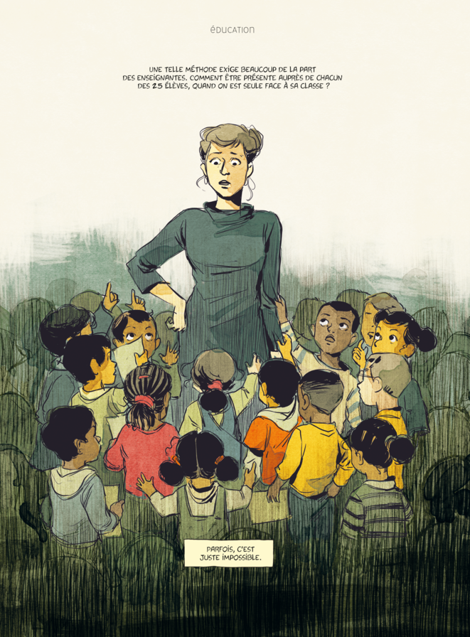 L'actu dessinée : Seine-Saint-Denis, école maternelle et bouts de ficelle