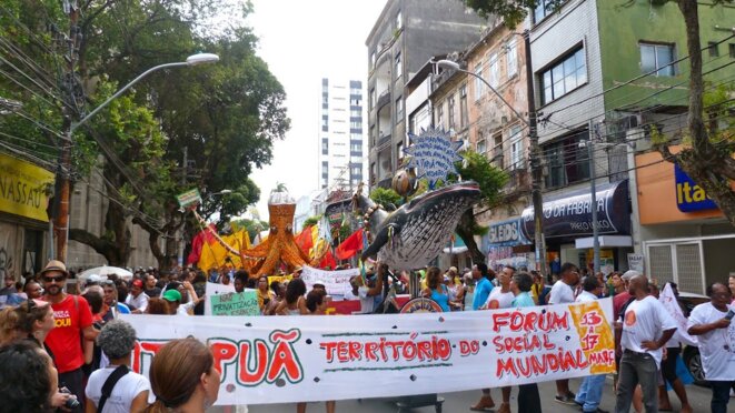 Marche d'ouverture du FSM © Benjamin Joyeux Marche d'ouverture du FSM © Benjamin Joyeux