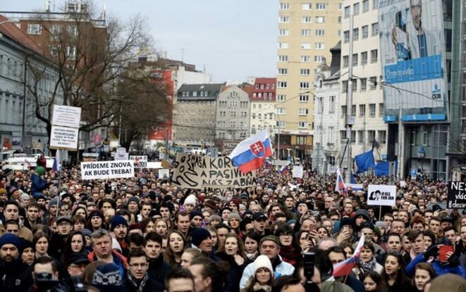 À Bratislava, le 23 mars 2018. © REUTERS/David W. Cerny