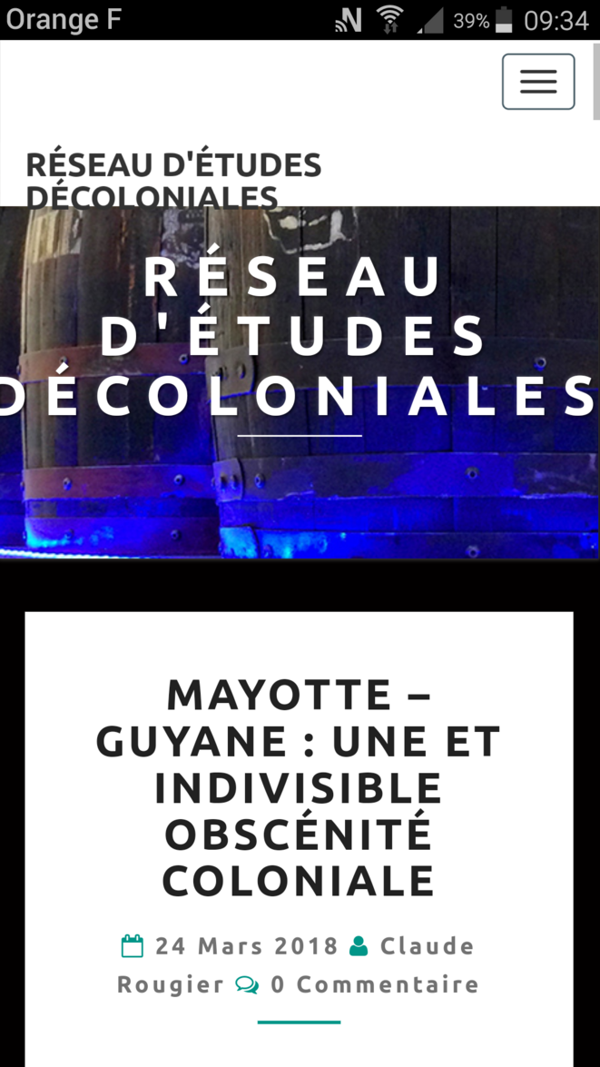 MAYOTTE - GUYANE : UNE ET INDIVISIBLE OBSCÉNITÉ COLONIALE