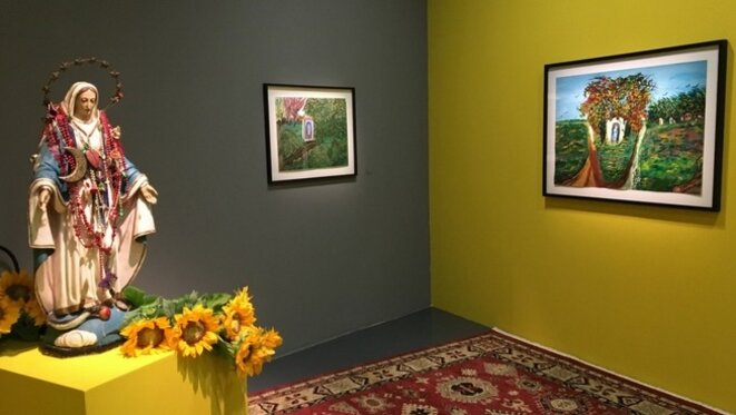 Vue de l'exposition "Ceija Stojka. Une artiste rom dans le siècle", Maison Rouge - Fondation Antoine de Galbert, Paris, 2018 © Guy Royer Vue de l'exposition "Ceija Stojka. Une artiste rom dans le siècle", Maison Rouge - Fondation Antoine de Galbert, Paris, 2018 © Guy Royer