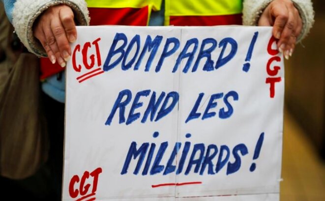 Le 5 février 2018, lors d'un précédent mouvement de grève chez Carrefour. © Reuters/Charles Duvignau Le 5 février 2018, lors d'un précédent mouvement de grève chez Carrefour. © Reuters/Charles Duvignau