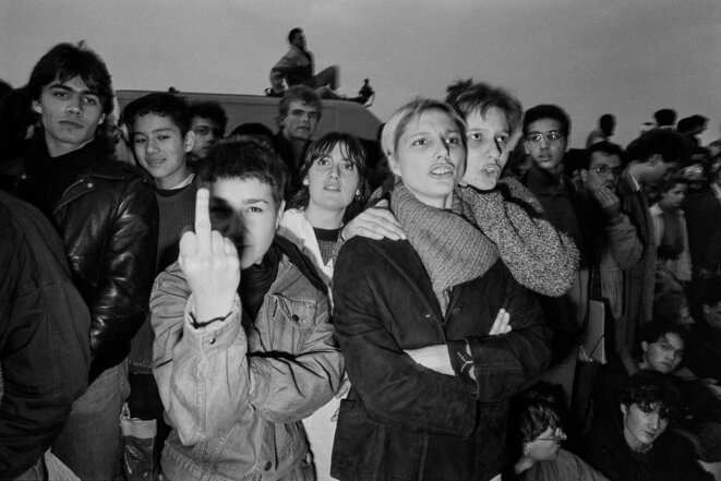 Manifestation étudiante, Paris, 1986 © Jean-Claude Coutausse