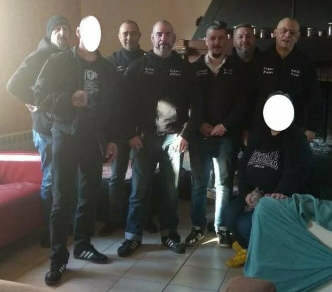 Photo postée sur la page Facebook des Soldats d'Odin avec la légende suivante: « AG 2018 soldats d'Odin officiel France ». Photo postée sur la page Facebook des Soldats d'Odin avec la légende suivante: « AG 2018 soldats d'Odin officiel France ».