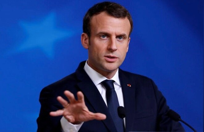 El 28 de febrero, Emmanuel Macron se declaró a favor de una reforma del estatuto de los trabajadores ferroviarios. © Reuters