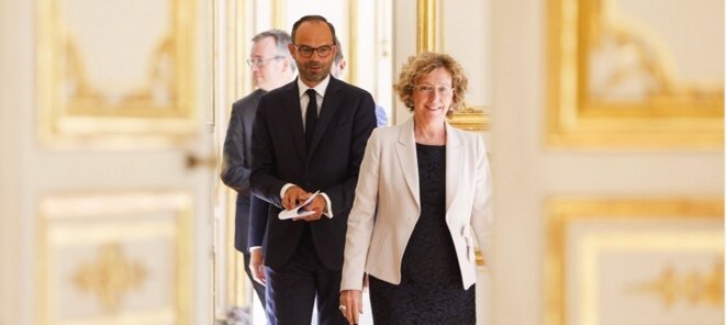 Muriel Pénicaud, ministre du travail et Edouard Philippe, premier ministre © DR Muriel Pénicaud, ministre du travail et Edouard Philippe, premier ministre © DR