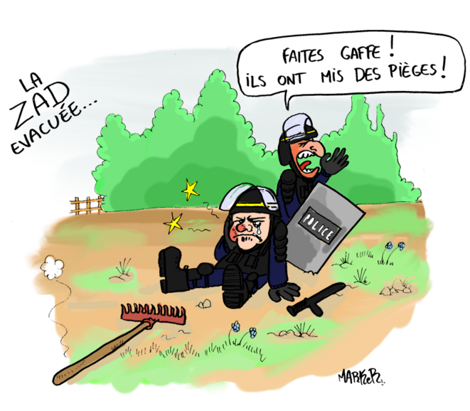 Evacuation musclée de la Zad de NDDL