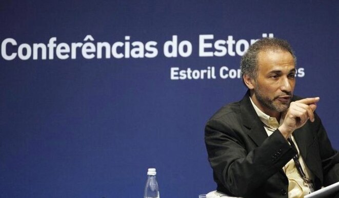 Tariq Ramadan le 9 mai 2009, lors d'une conférence au Portugal. © Reuters